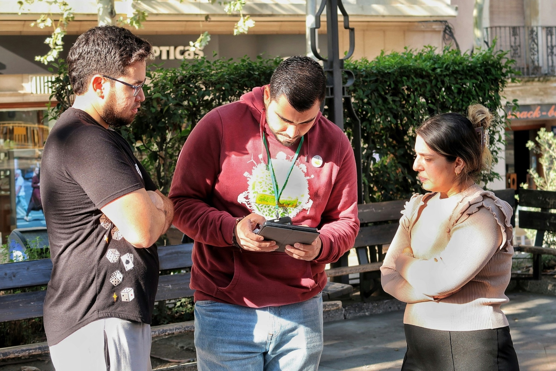 An executive director meeting with her nonprofit team